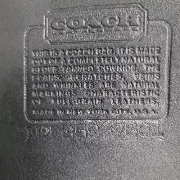 Vintage Coach NYC shoulder sac - Picture 8 of 16